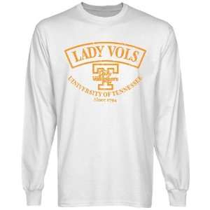  UT Vols T Shirt  Tennessee Lady Vols White Heritage Long 