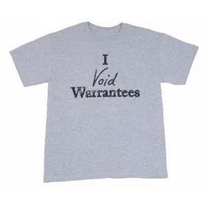 New I Void Warranties Humorous T Shirt Size 3XL 50/50 Cotton/Polyester 