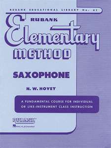 Rubank Elementary Method   Beginner Sax Saxophone Book  
