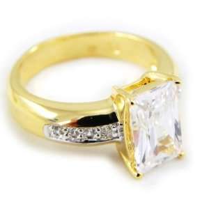  Ring plated gold Tiffany white.   Taille 52 Jewelry