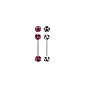  Soccer Ball Tongue Ring Jewelry