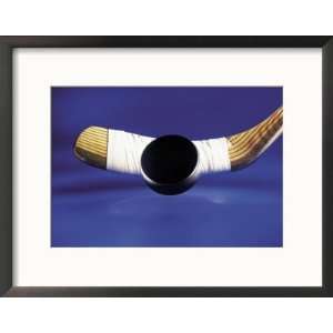  Hockey Stick and Puck Collections Framed Photographic 