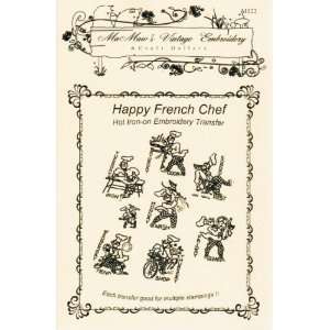  Happy French Chef Days of the week Tea Towels Hot Iron 