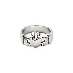Traditional Irish Claddagh Ring, Sterling Silver, 4mm Band Width, Size 