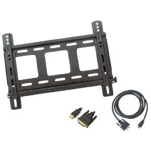   Ultra Thin Flat Panel TV Wall Mount + PHDMDVI6 6FT HDMI Male to DVI