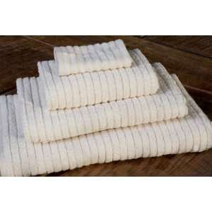  Organic Cotton Towels   Striated Natural