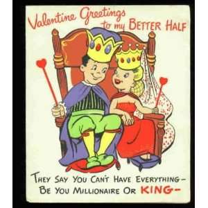 VINTAGE   VALENTINE CARDS **LOVE TO WIFE** cards ADORABLE One 