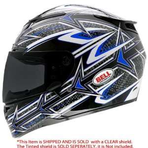  Bell RS 1 Victory Blue Full Face Motorcycle Helmet   Size 
