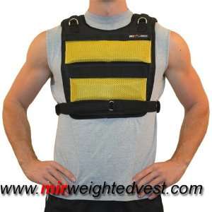  ) New MIR   F.a.i. (Yellow black Color)weight Weighted Vest 