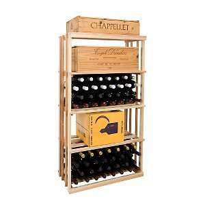 Vintner Series Wine Rack   Rectangular Bin  Redwood Classic  