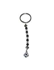 Soccer Charm Gift Keychain   David Beckham Quote Nothing Is Impossible 